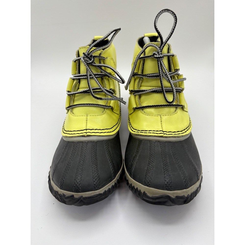 Sorel Yellow and Black Waterproof Winter Boots - Picture 2 of 9